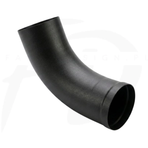 Wylewka stalowa Inguri  ⌀ 87 w kolorze czarnym MAT